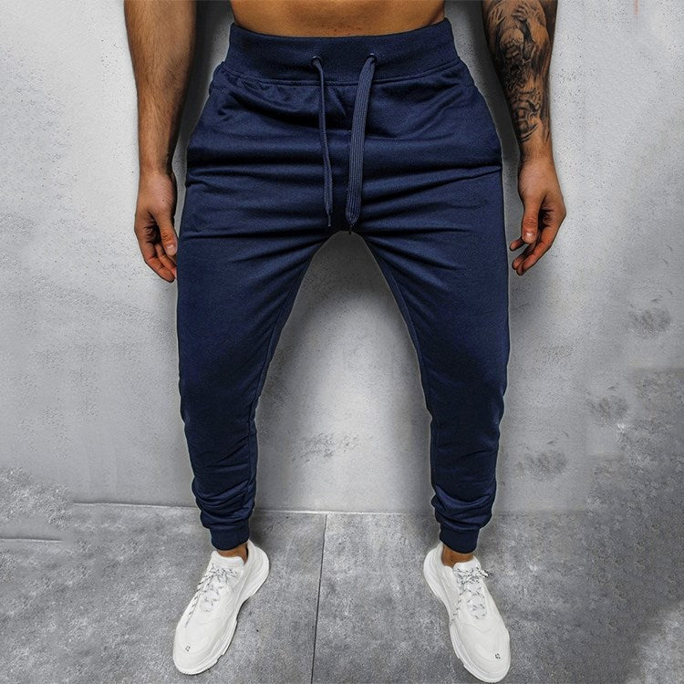 Män varma sportbyxor plus kashmir Casual