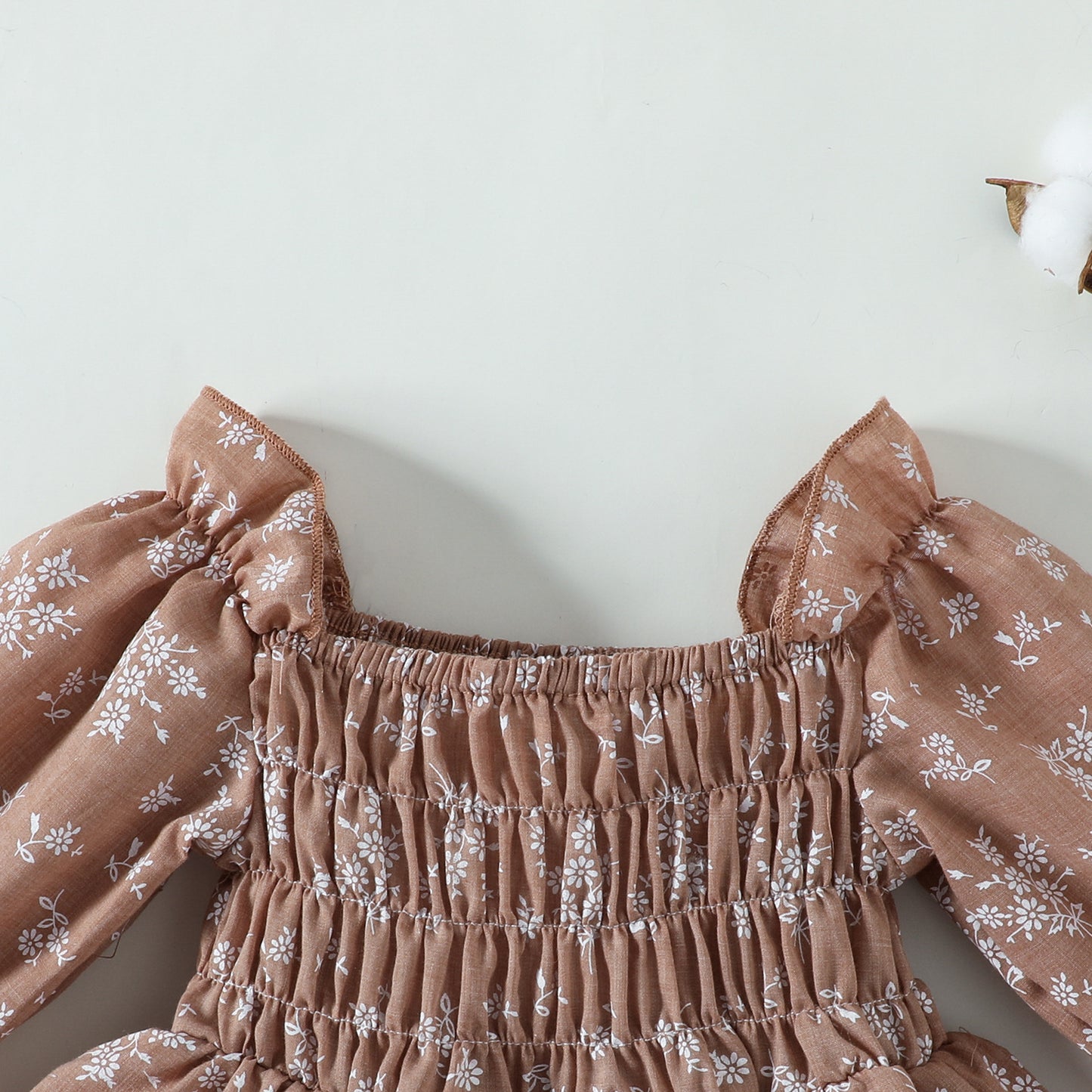 Barnkläder Blommig klänning för babyflicka
