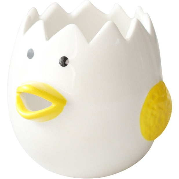 Cute Chicken Ceramic Egg White Separator Kitchen Accessories Practical Egg