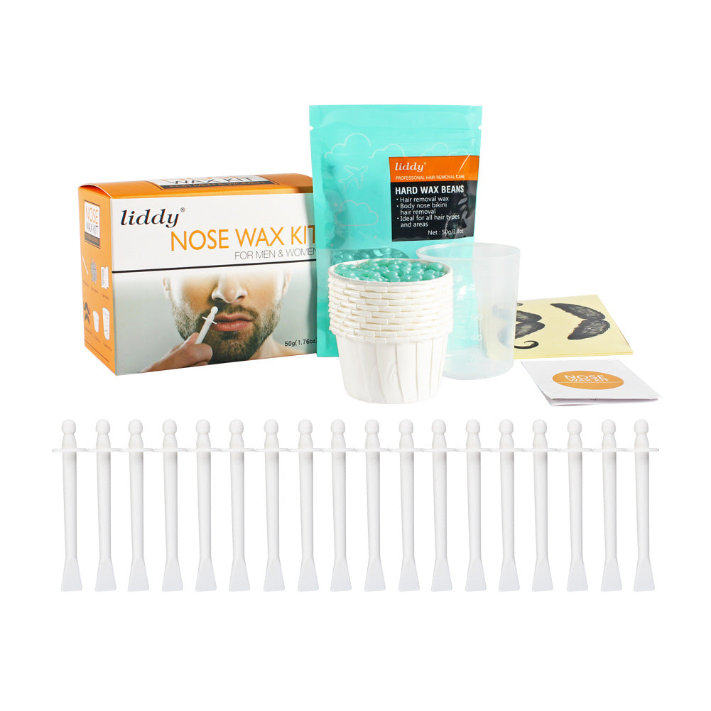 Nose Hair Removal Wax Kit - Complete 6-Piece Professional Set