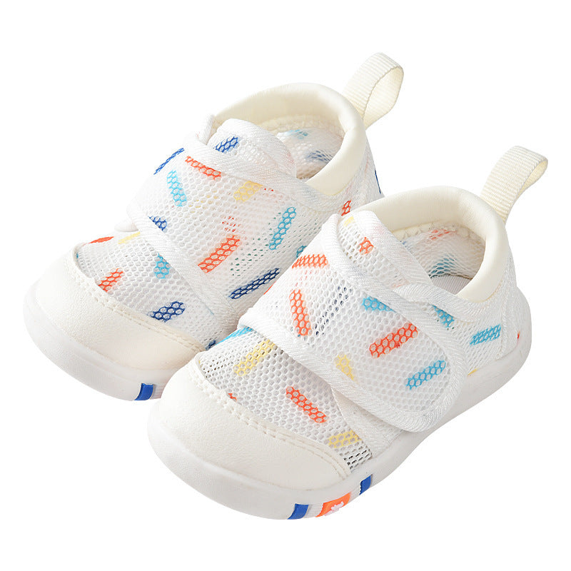 Baby Sandals Men's Summer Toddler 0 1-2 Years Old Baby Non-slip Soft Bottom Infant Mesh Surface Shoe