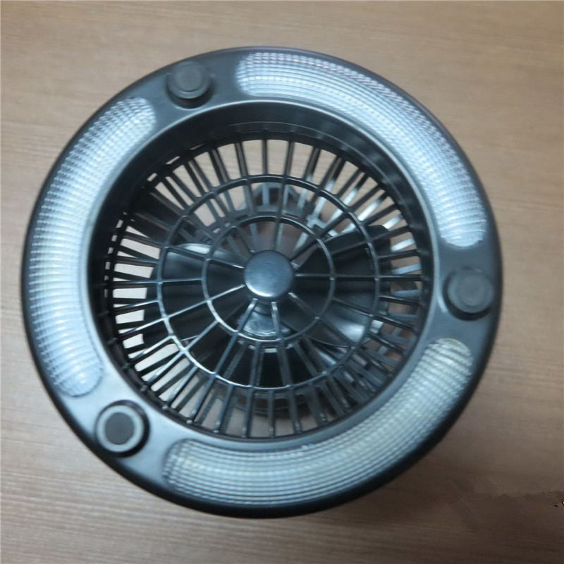 Fan Lamp in the Camp - Portable LED Light with Fan
