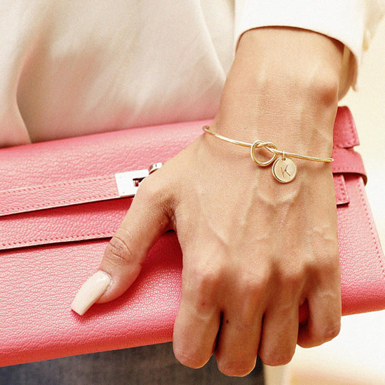 New Fashion Hot Rose Gold / Silver Plating Letter Bracelet Charm Chain Bracelet Women's Personality Jewelry