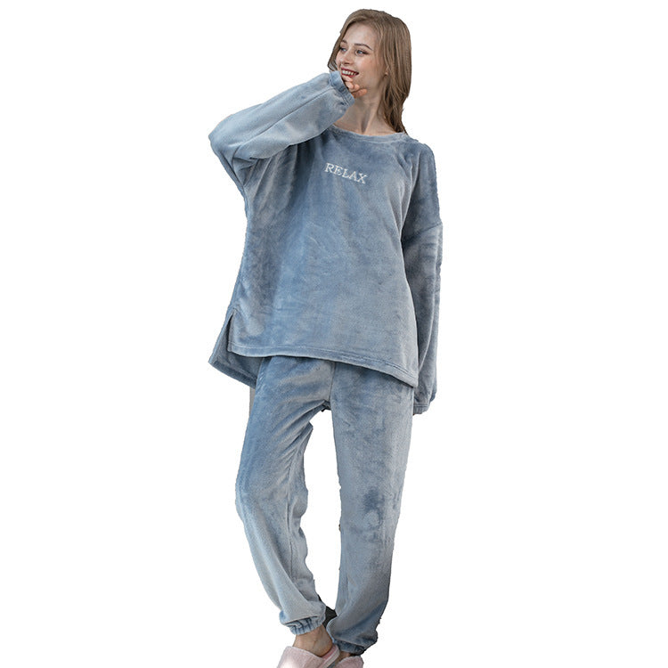 Ensembles de pyjamas en flanelle vêtements de maison d'hiver pour femmes hommes vêtements de nuit Couple