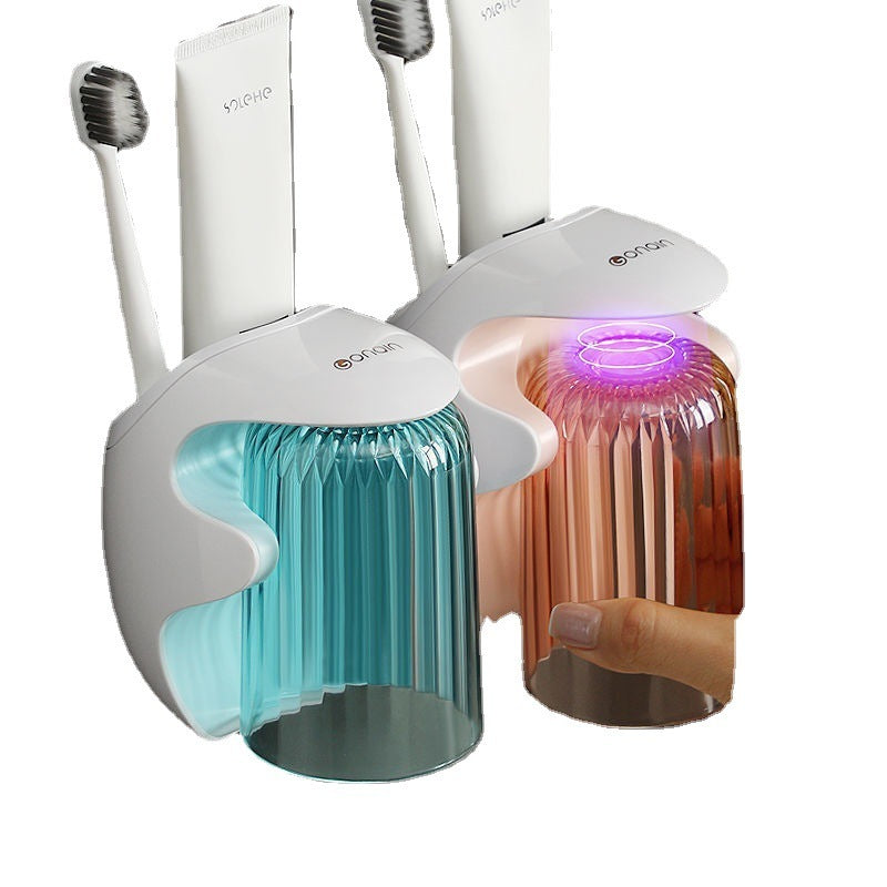 Boîte de rangement de tasse de bain de bouche magnétique simple