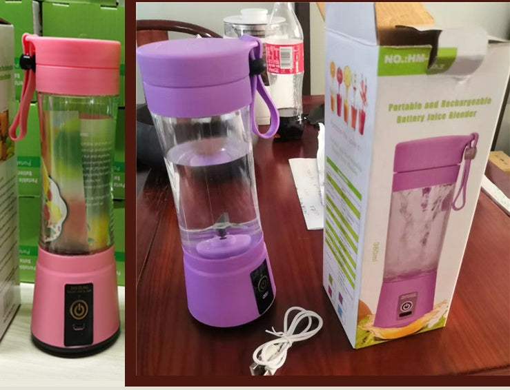Bärbar mixer med USB-uppladdningsbar mini-fruktjuicemixer för kök Hem Enkel bärbar elektrisk minijuicer