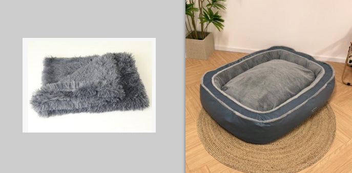 Pet Dog Bed Warming Mjuk Sovsäck Kudde Puppy Kennel