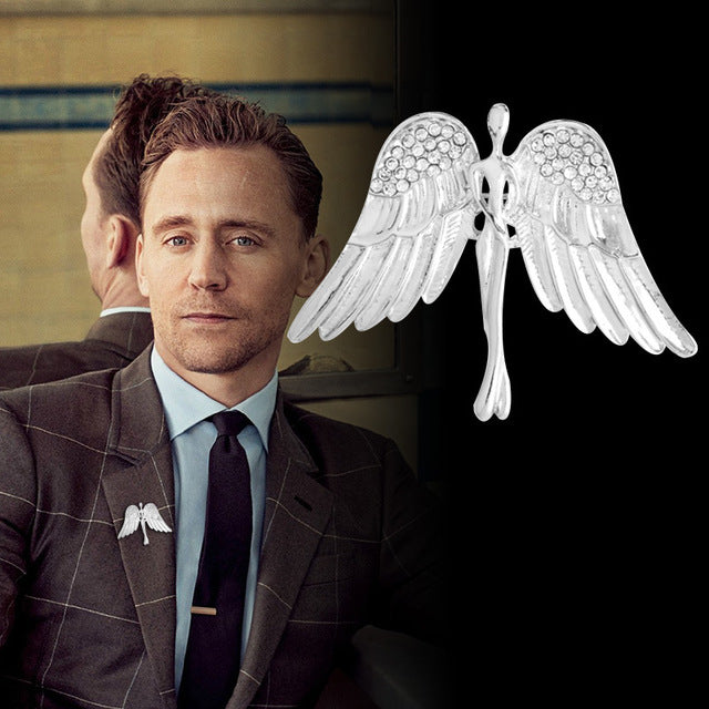 Angel Wings Brooch - Divine Elegance