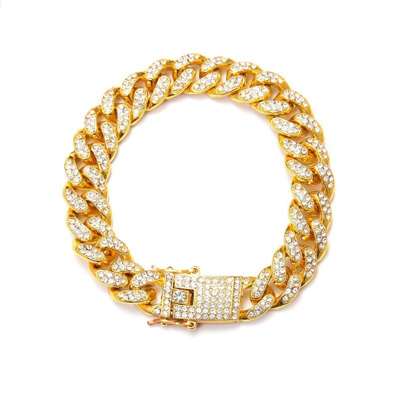 Kubanskt armband diamant kubansk länkkedja hiphop-smycken