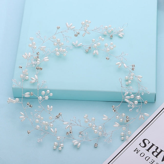 Accessoires pour cheveux de mariage Accessoires pour cheveux en perles de cristal