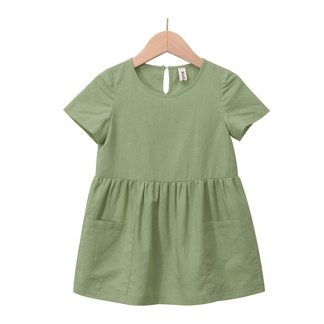 Flickors födelsedagsklänning Babykläder Flicka Tonårsdesign