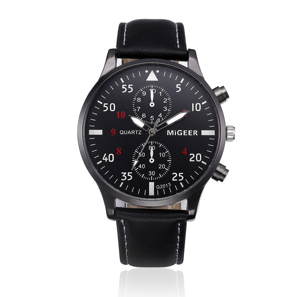 Montres à bracelet en cuir pour hommes, Design rétro, marque supérieure, horloge de sport, à Quartz analogique, nouvelle collection