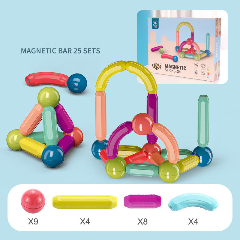 Bébé jouets bâton magnétique blocs de construction jeu aimants enfants ensemble enfants aimants pour enfants briques de jouet magnétiques