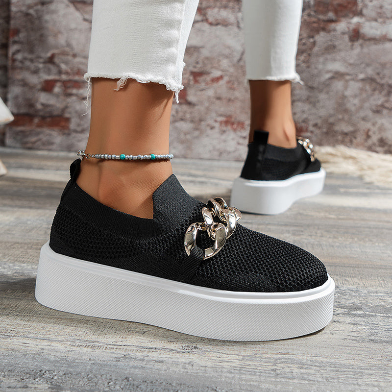 Chain Flats Skor Damer Andas Mesh Skor