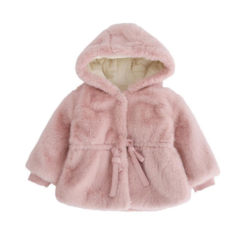 Baby Vinterkläder Barn Plus Velvet Vadderad ulltröja