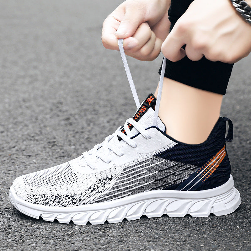 Sneakers för män Mode Skor med vågig botten Sport Löpning Promenadskor