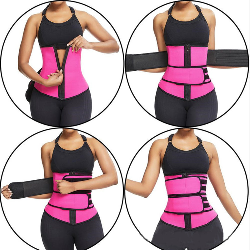 Magsvett Shapewear Bodysuits Dam Midjetränare Bantning 2-3 bälten Workout Shaper Korsett