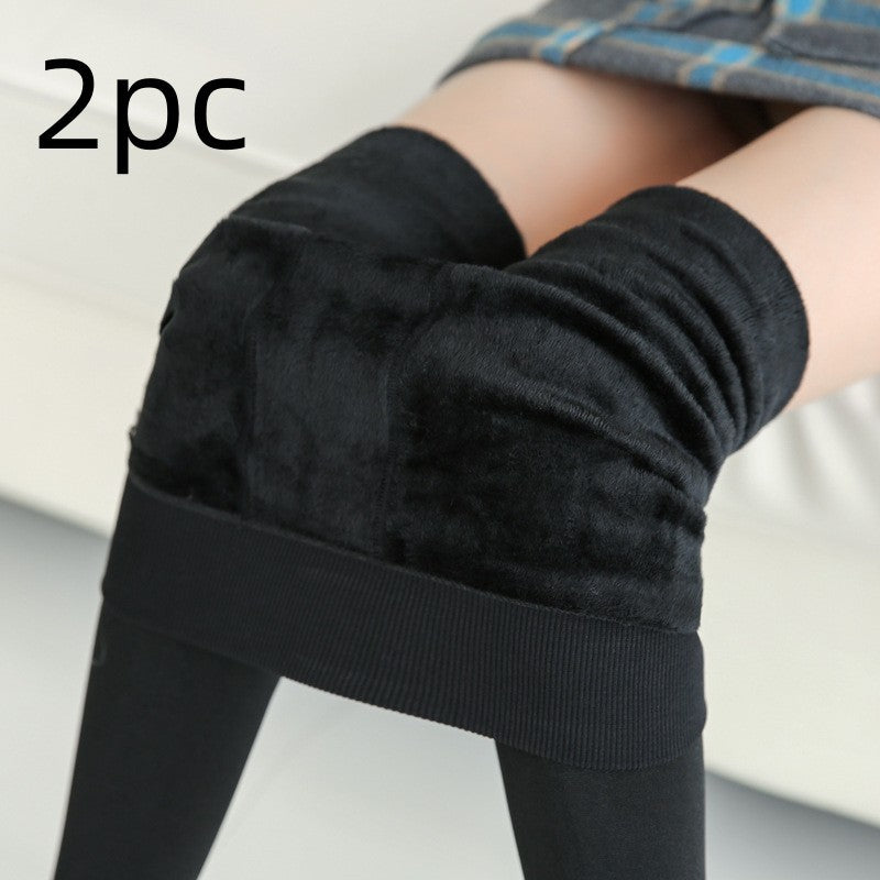 Leggings en fourrure chaude à la mode