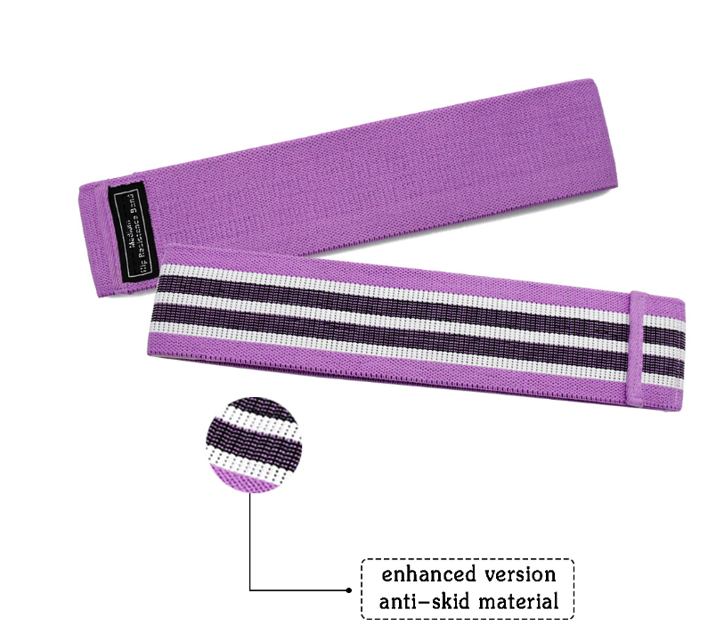 Professional Resistance Band Hip Circle - Latex Mesh (76x8cm, 3 Sizes, S/M/L Tension Levels)
