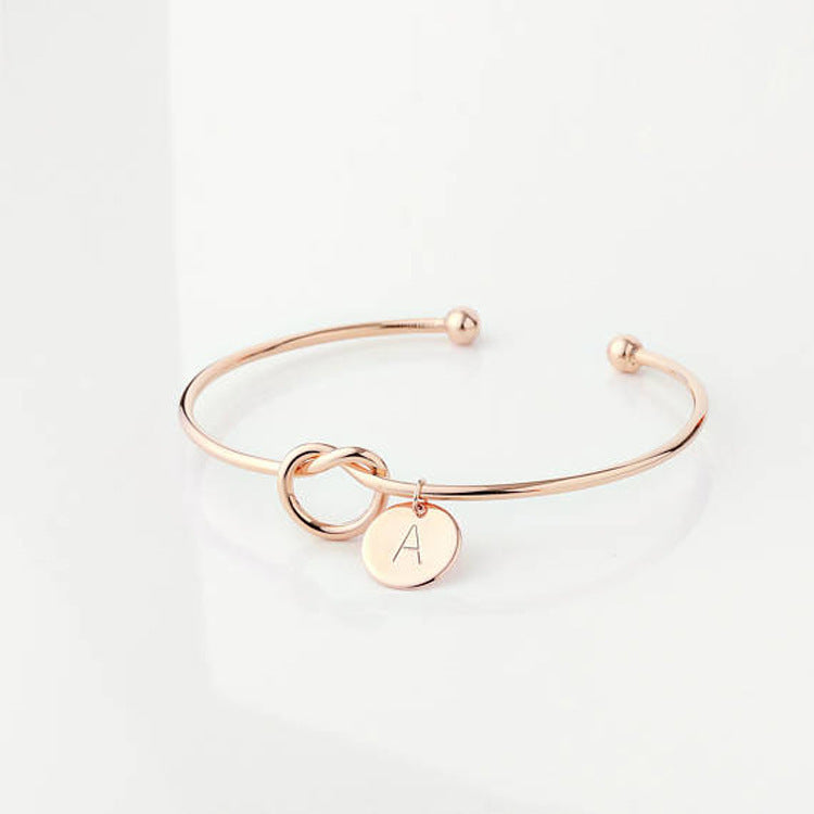 New Fashion Hot Rose Gold / Silver Plating Letter Bracelet Charm Chain Bracelet Women's Personality Jewelry