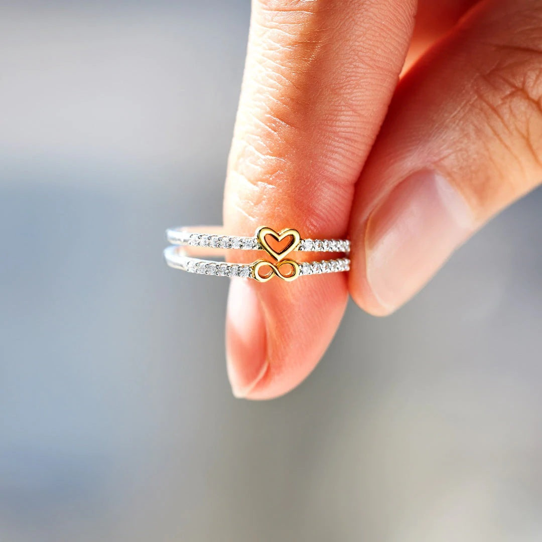 Bague incrustée de zircon de style européen et américain