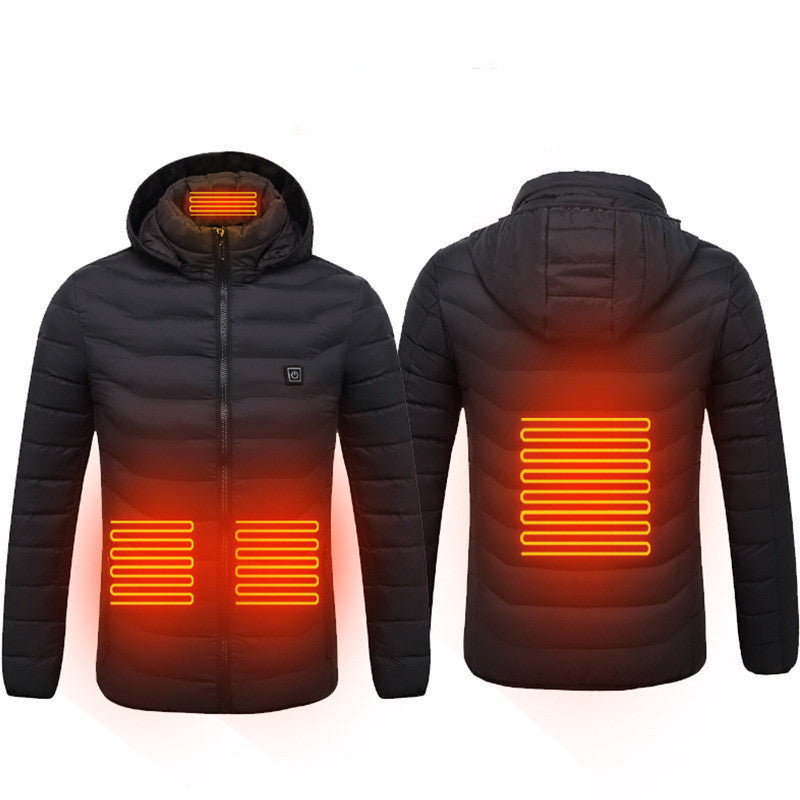 Nouveau Veste chauffante manteau USB veste électrique chauffage coton vêtements thermiques gilet chauffant