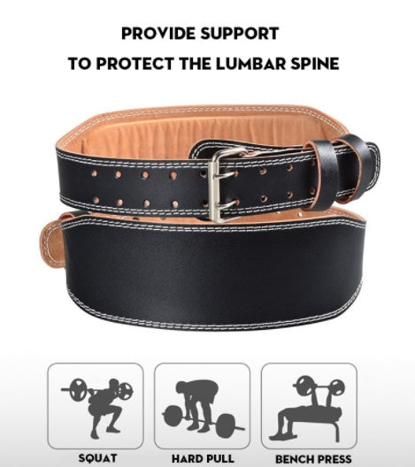 Fitness Squat Hard Pull PU Leather Belt - Workout Empowerment
