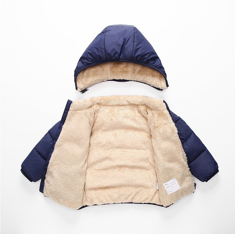 Manteau enfant en cuir d'agneau