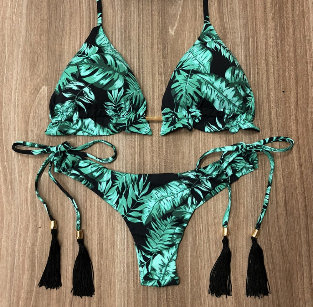 Blommig bikini