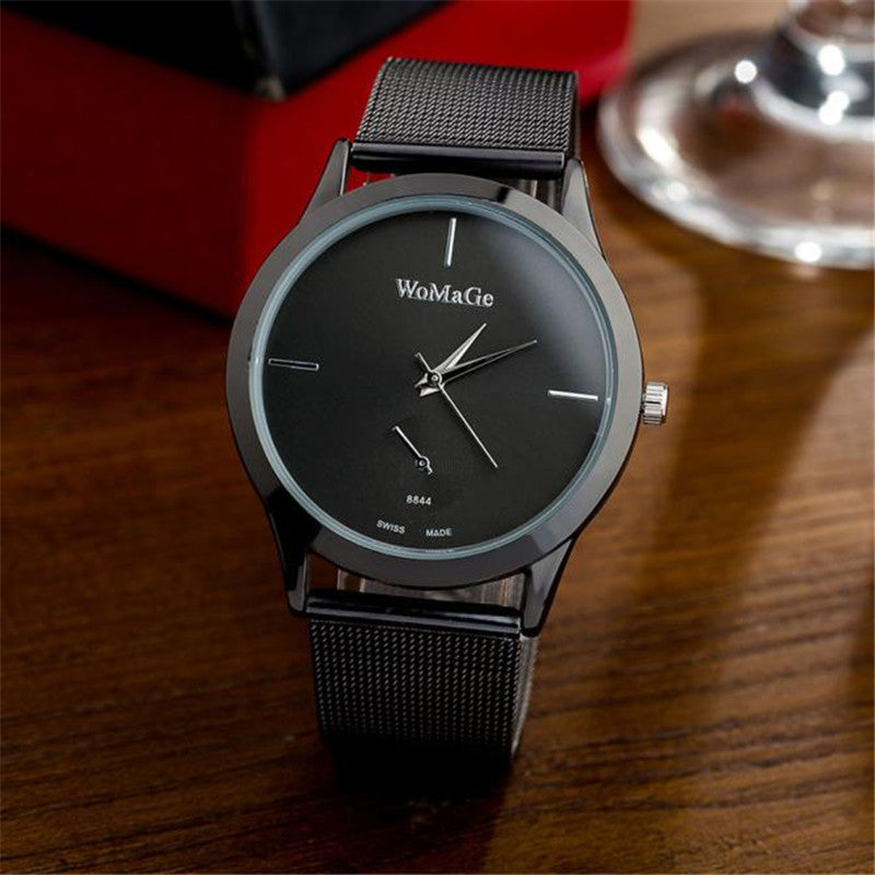 Mode alliage ceinture maille montre unisexe femmes montres Style minimaliste montre à Quartz relogio feminino saat montres pour femmes