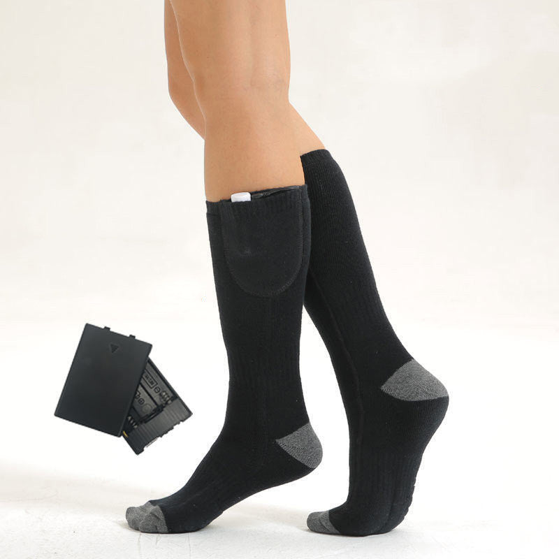 Electric Heated Socks - Rechargeable Foot Warmers with Battery Pack