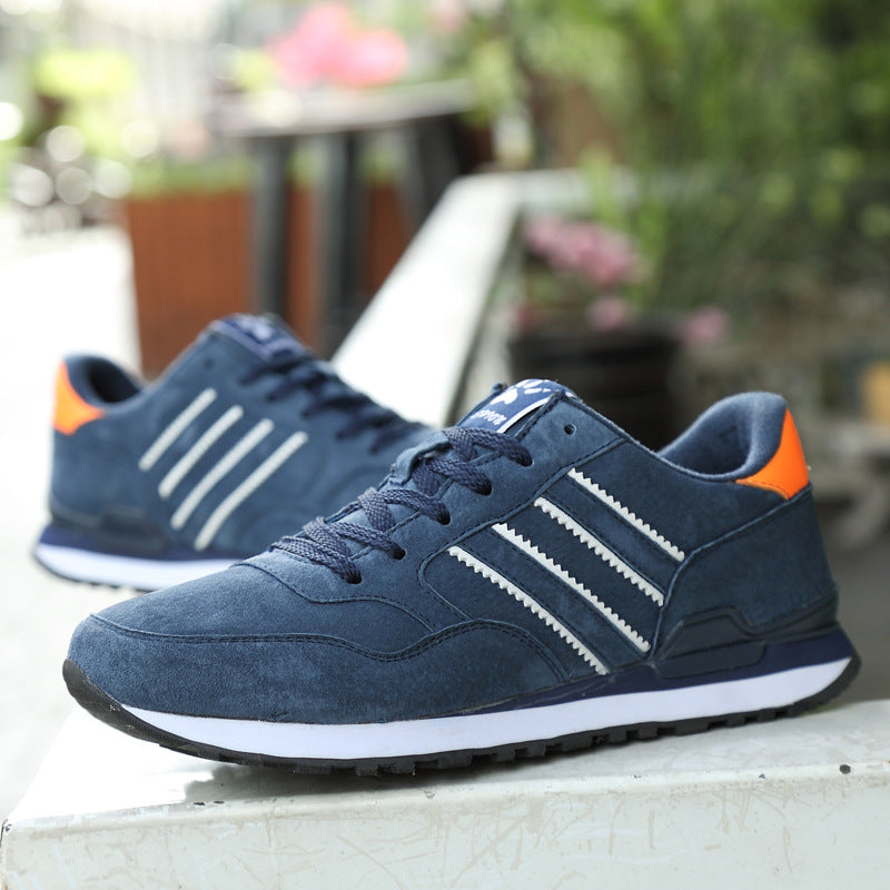 Läder sneakers män casual skor studenter
