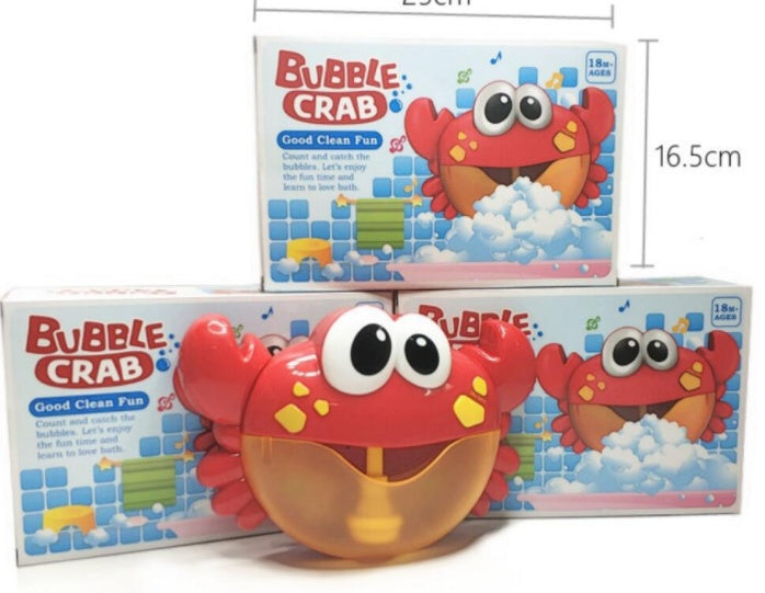 Baby Bath Toys - Automatic Crab Bubble Maker with Music for Children