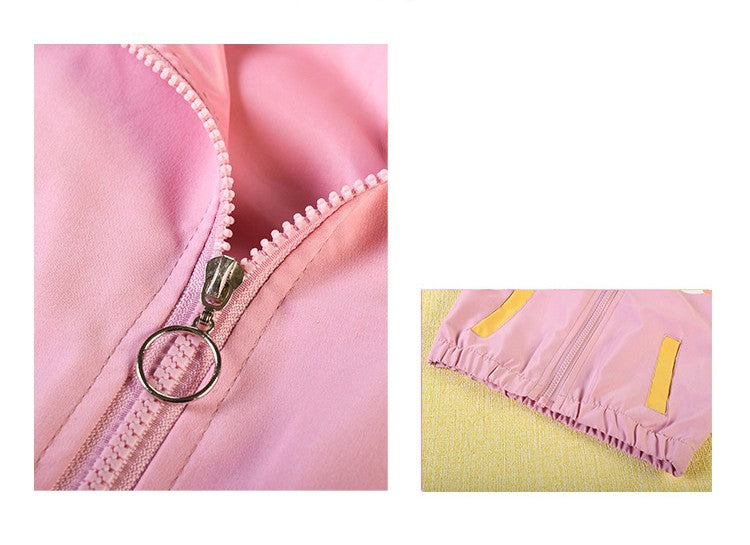 Veste zippée à capuche tendance pour enfants