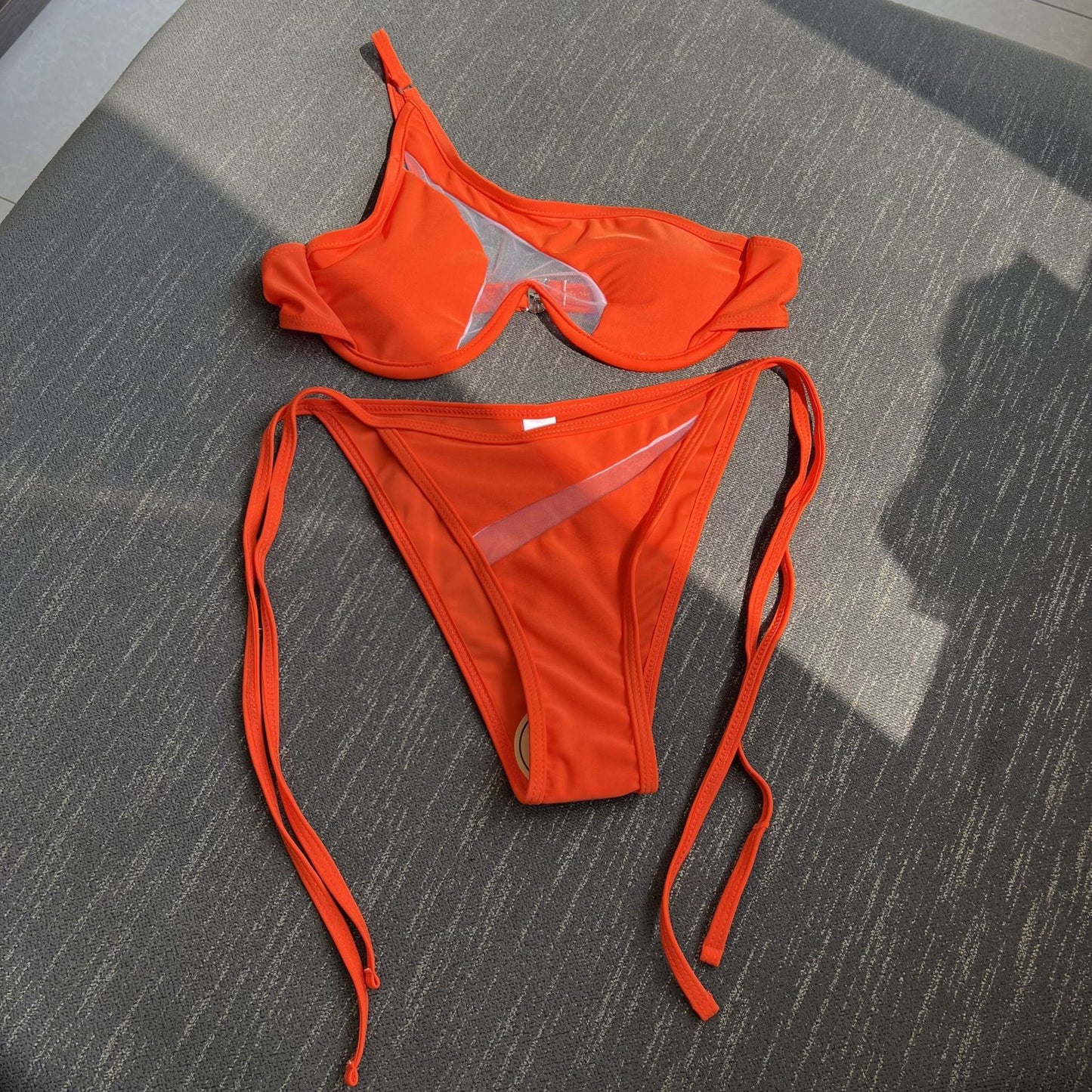 Professional Women's Fashion Split Swimsuit Bikini - Polyester (7 Colors, S-L, Stylish Poolside Apparel, UV-Protective Fabric)