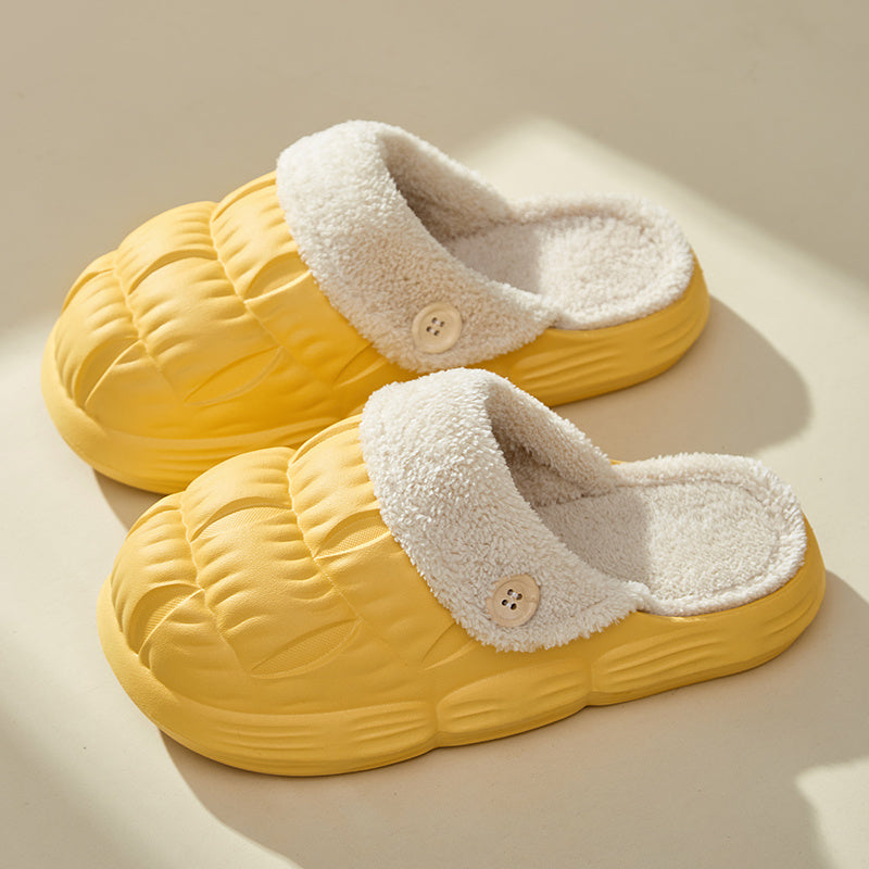 Removable Fluffy Slippers - Warm Fuzzy Shoes - Indoor Collection
