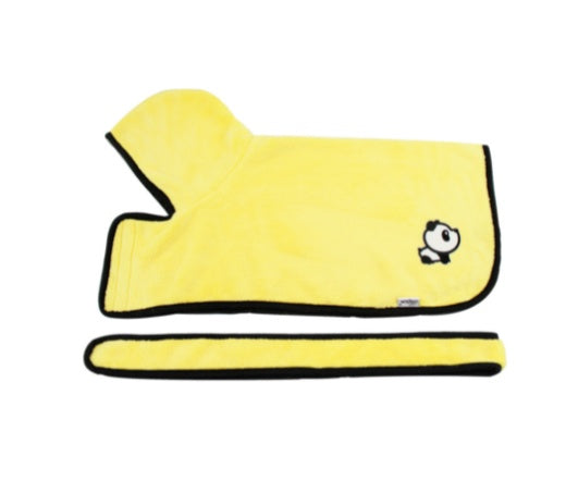 Absorbent Pet Bathrobe - Microfiber Dog Drying Coat with Adjustable Straps