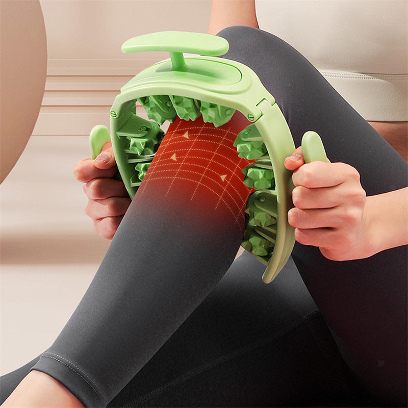 Multifunktionell Manuell Rund Massager Roller Fitness Midja Rumpa Muskler Ben Gripper Stovepipe Lår Avtagbar Massage Gym Tool Skönhet Hälsa