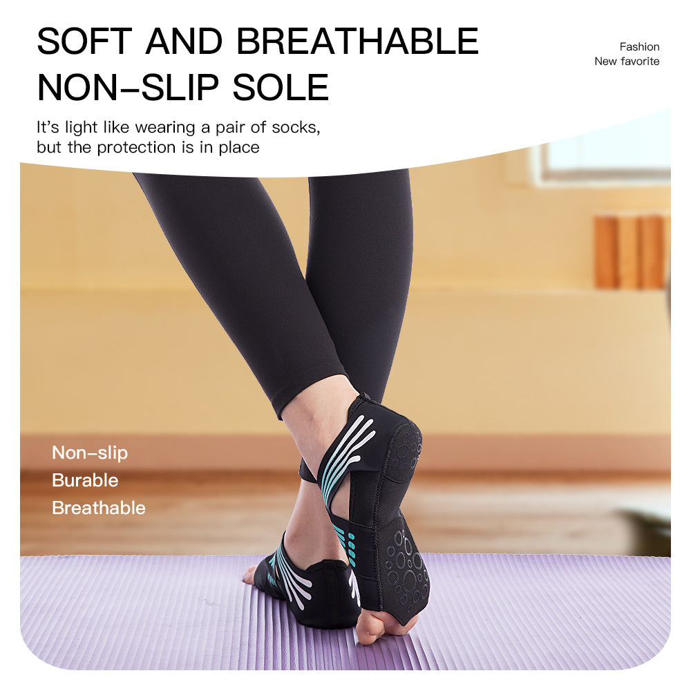 Professionella halkfria gymyogaskor Platta Mjuka Halksula Balett Fitness Dansskor Pilates Yogaskor Strumpor