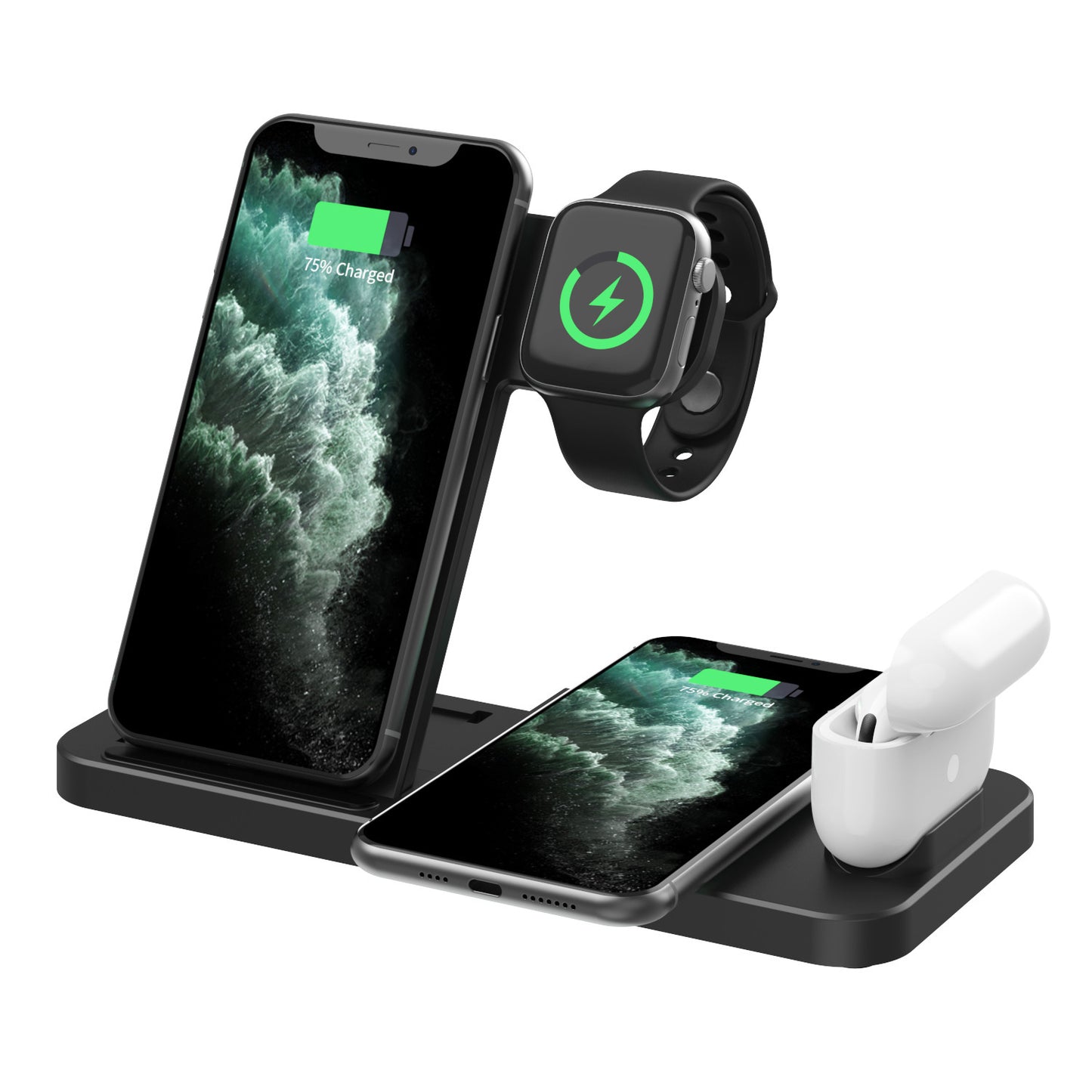 Wireless Charger Three-in-one for Phones and Watches - W33 Model