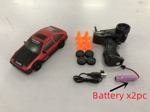2.4G Drift Rc Bil 4WD RC Drift Billeksak Fjärrkontroll GTR Modell AE86 Fordon Bil RC Racing Billeksak För Barn Julklappar