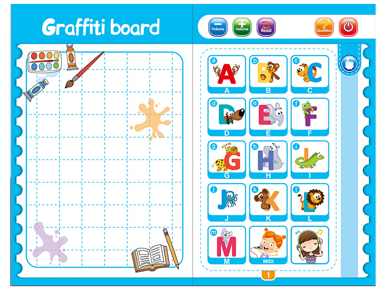 Anglais doigt point lecture enfants éducation précoce Puzzle apprentissage