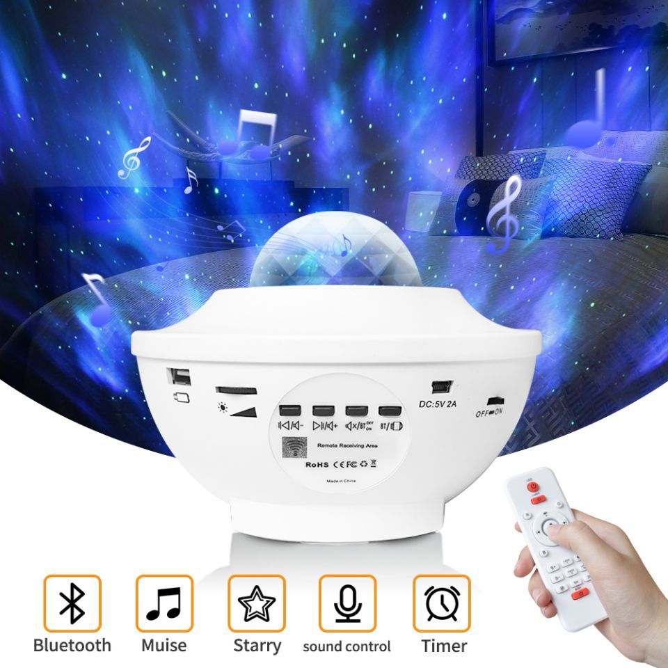 USB-kontroll musikspelare LED nattljus