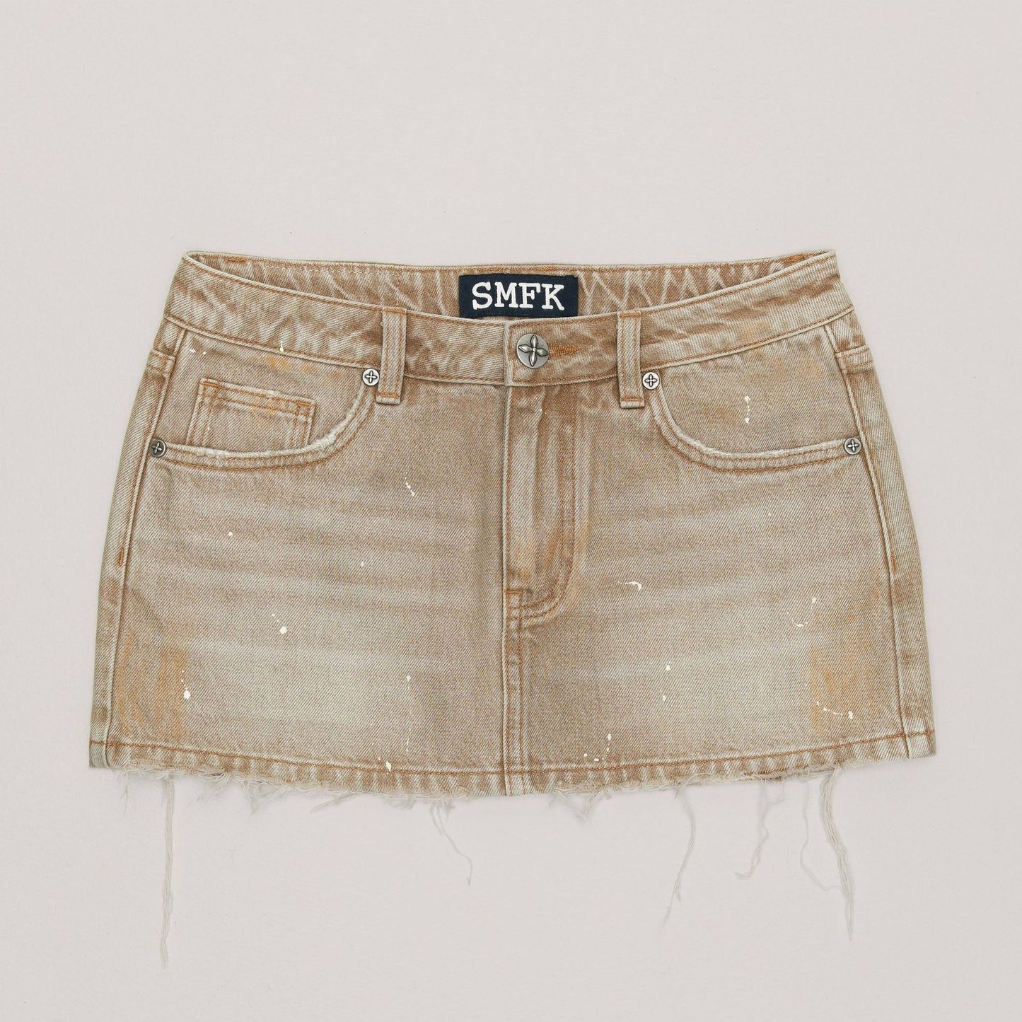 Handmade Wildland Holographic Denim Skirt