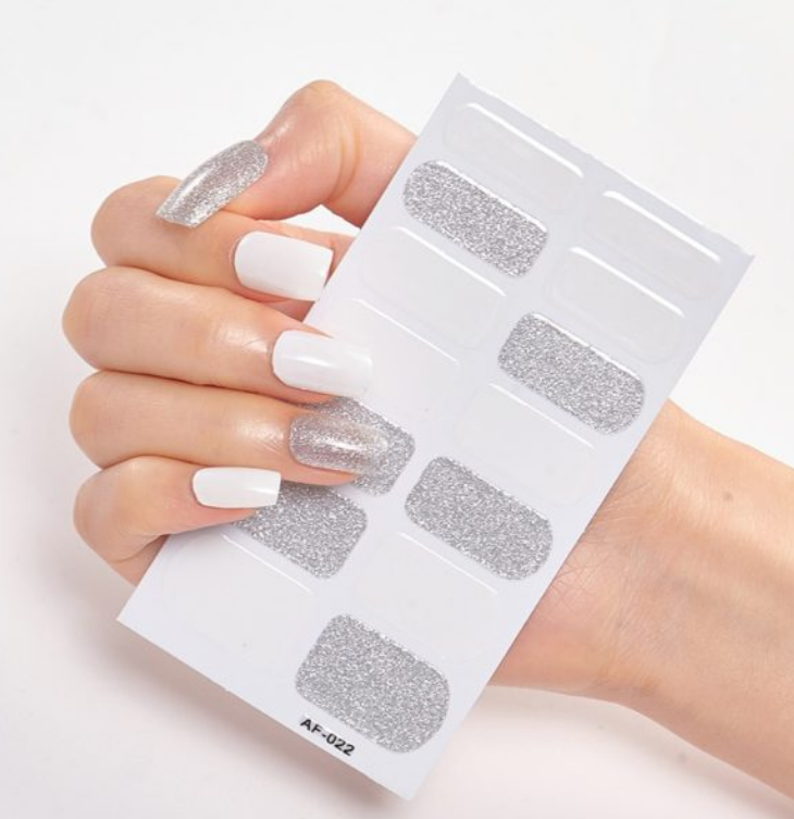Full Coverage Nail Stickers - 40+ Designs - 24 Month Shelf Life - Nail Polish Glue Included - XAF01-XAF40 Collection