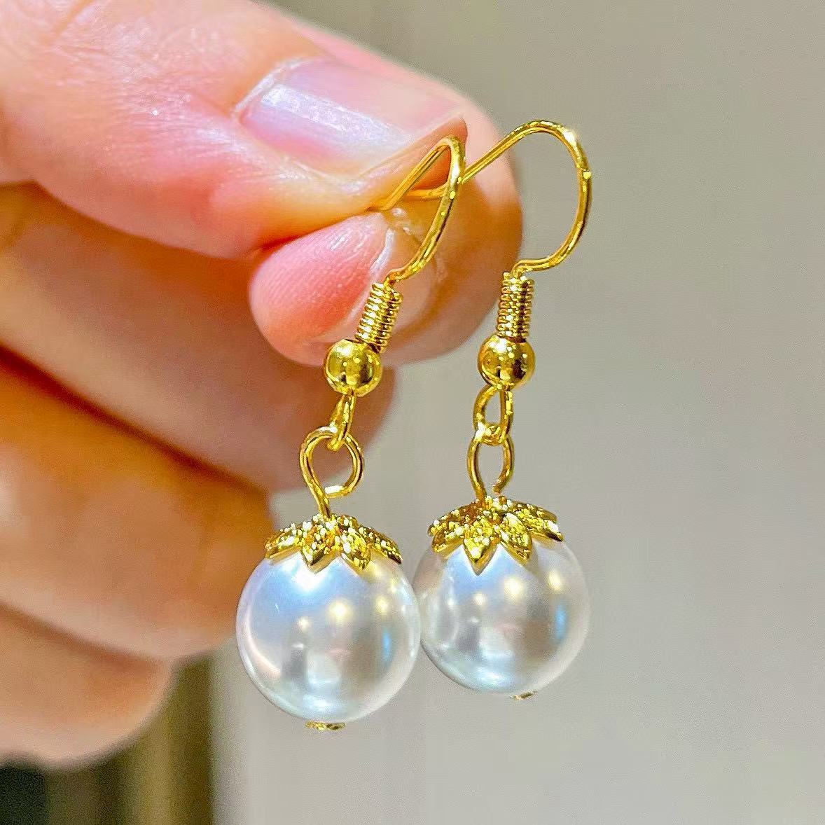 Luxury Australian White Pearl Earrings