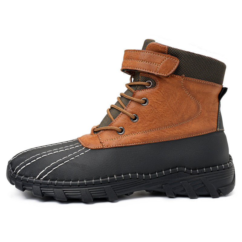 Unisex Winter Fleece Snow Boots - Waterproof Anti-Slip Work Boots