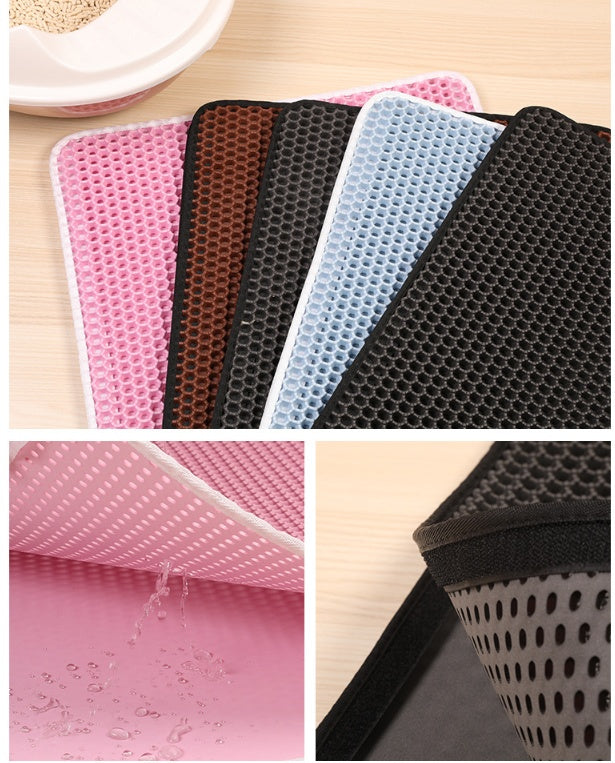 Pet Cat Litter Mat - EVA Double Layer Cat Litter Mat