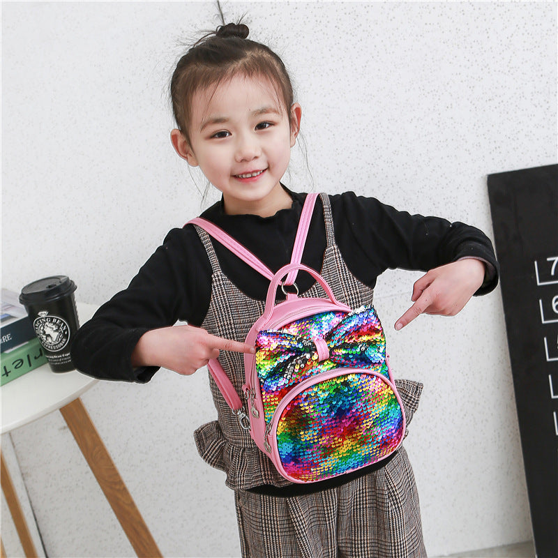 Dessin animé mignon nouveau sac à dos pour enfants à paillettes