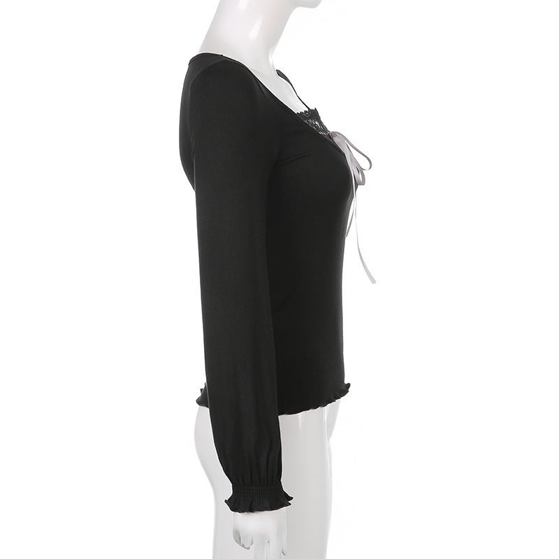 Slim Bottom Långärmad T-shirt Topp